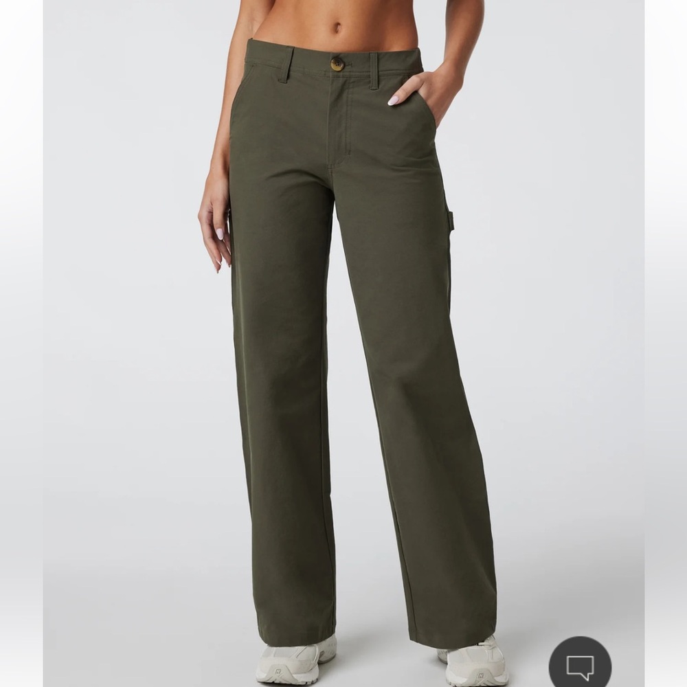 Vuori Olive Wide Leg Utility Pants